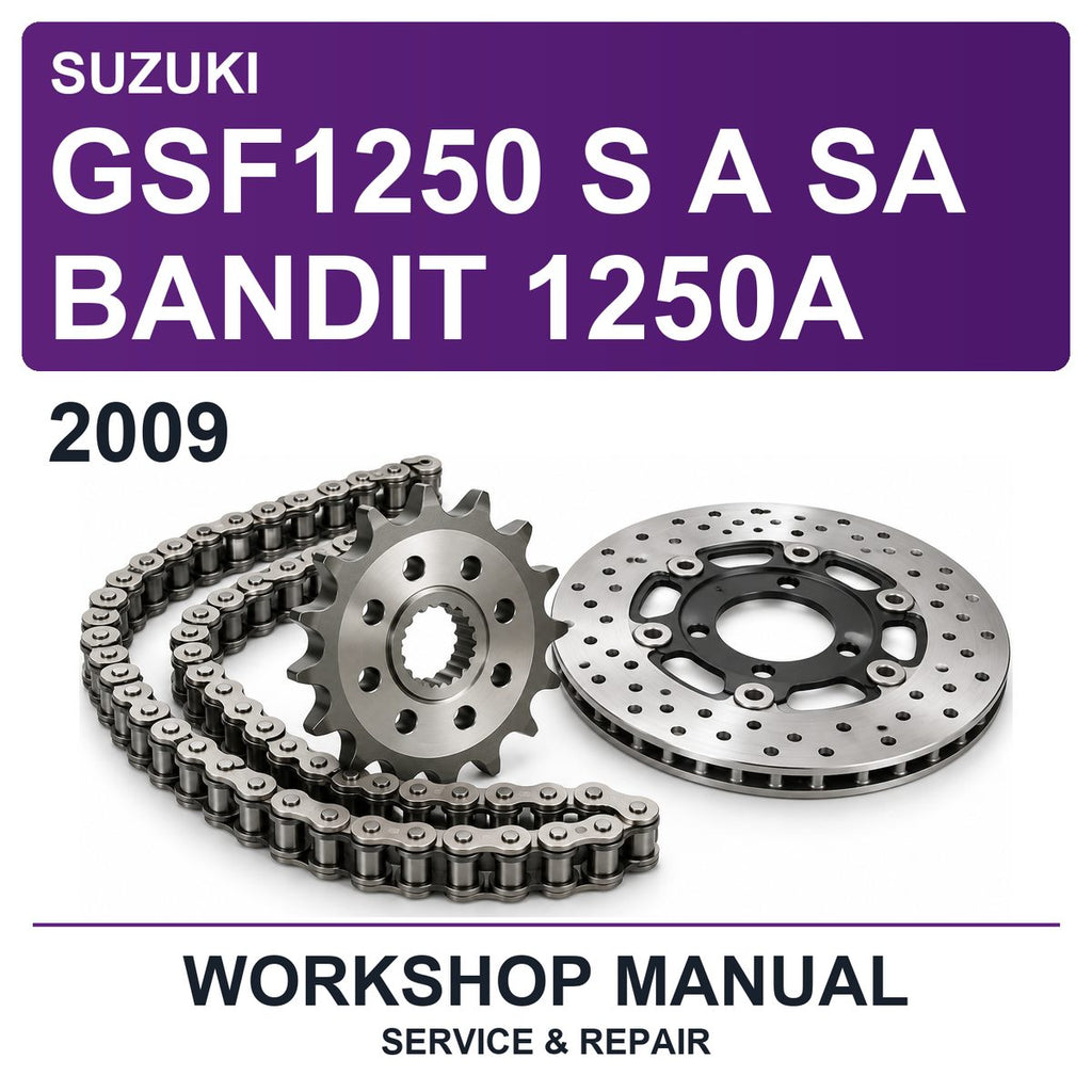 2009 Suzuki GSF1250 S A SA Bandit 1250A Workshop Service & Repair Manual