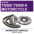 Suzuki TS500 TS500-II Motorcycle Workshop Service & Repair Manual