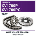2007 Yamaha XV1700P XV1700PC Workshop Service & Repair Manual