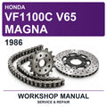 1986 Honda VF1100C V65 Magna Workshop Service & Repair Manual