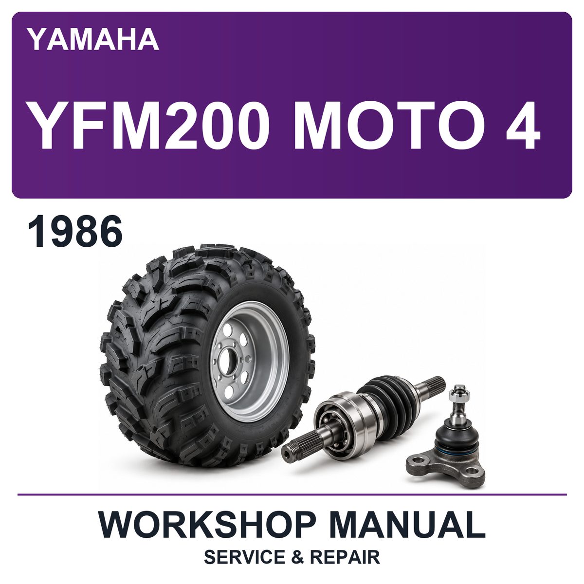 1986 Yamaha YFM200 Moto 4 Workshop Service & Repair Manual