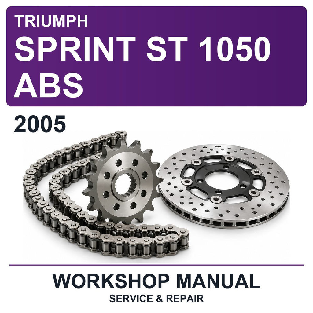 2005 Triumph Sprint ST 1050 ABS Workshop Service & Repair Manual
