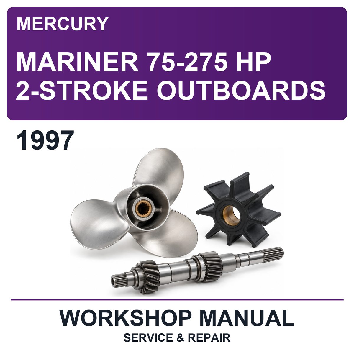 1997 Mercury Mariner 75-275 HP 2-Stroke Outboards Workshop Service & Repair Manual