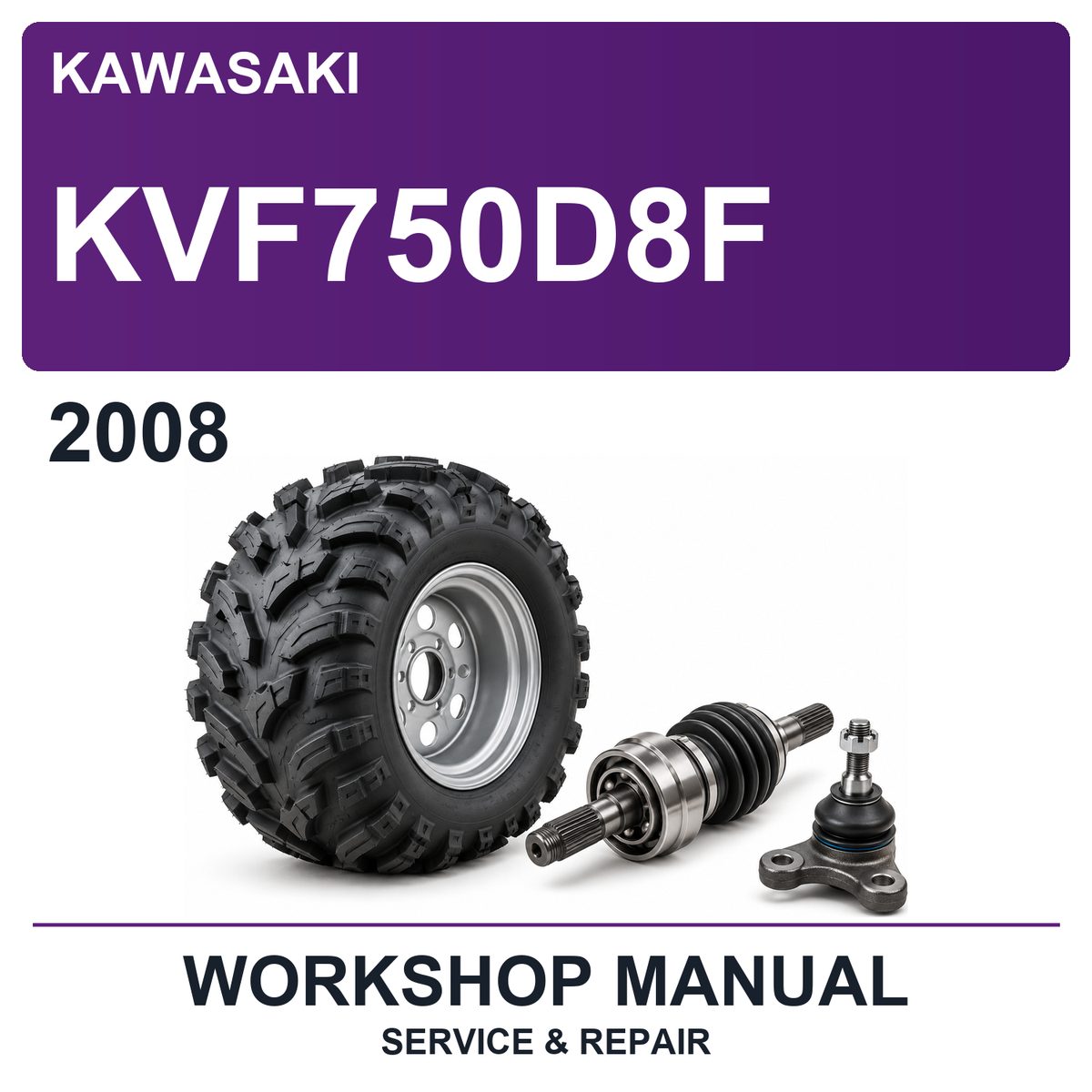 2008 Kawasaki KVF750D8F Workshop Service & Repair Manual