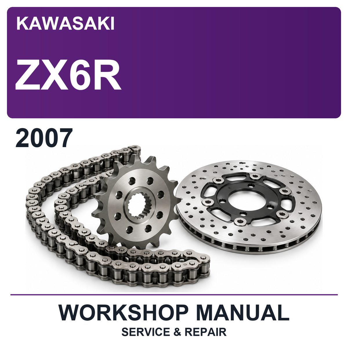 2007 Kawasaki ZX6R Workshop Service & Repair Manual