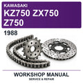 1988 Kawasaki KZ750 ZX750 Z750 Workshop Service & Repair Manual