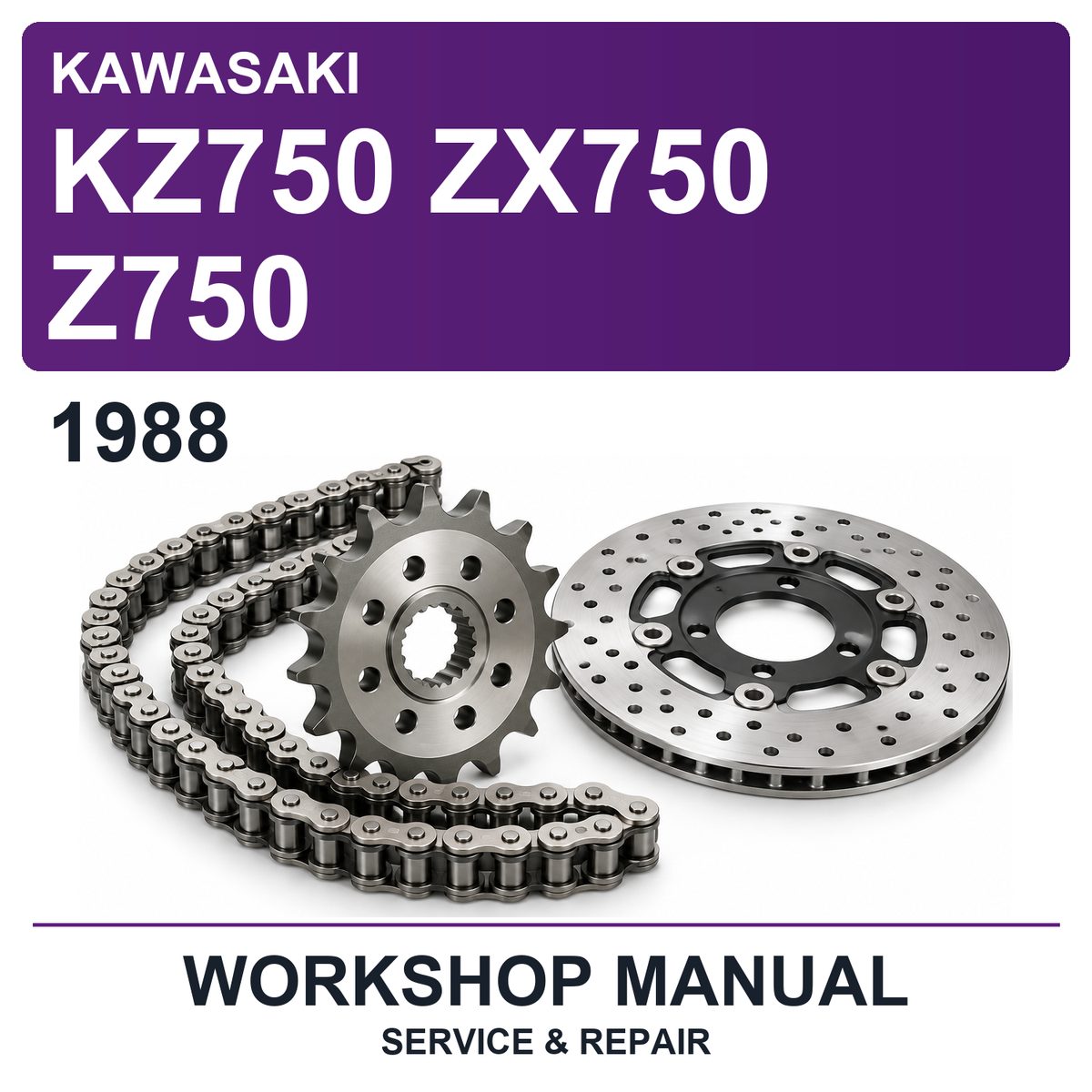 1988 Kawasaki KZ750 ZX750 Z750 Workshop Service & Repair Manual