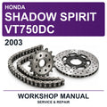 2003 Honda Shadow Spirit VT750DC Workshop Service & Repair Manual