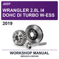 2019 Jeep Wrangler 2.0L I4 Dohc Di Turbo W-ESS Workshop Service & Repair Manual