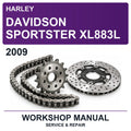 2009 Harley Davidson Sportster XL883L Workshop Service & Repair Manual