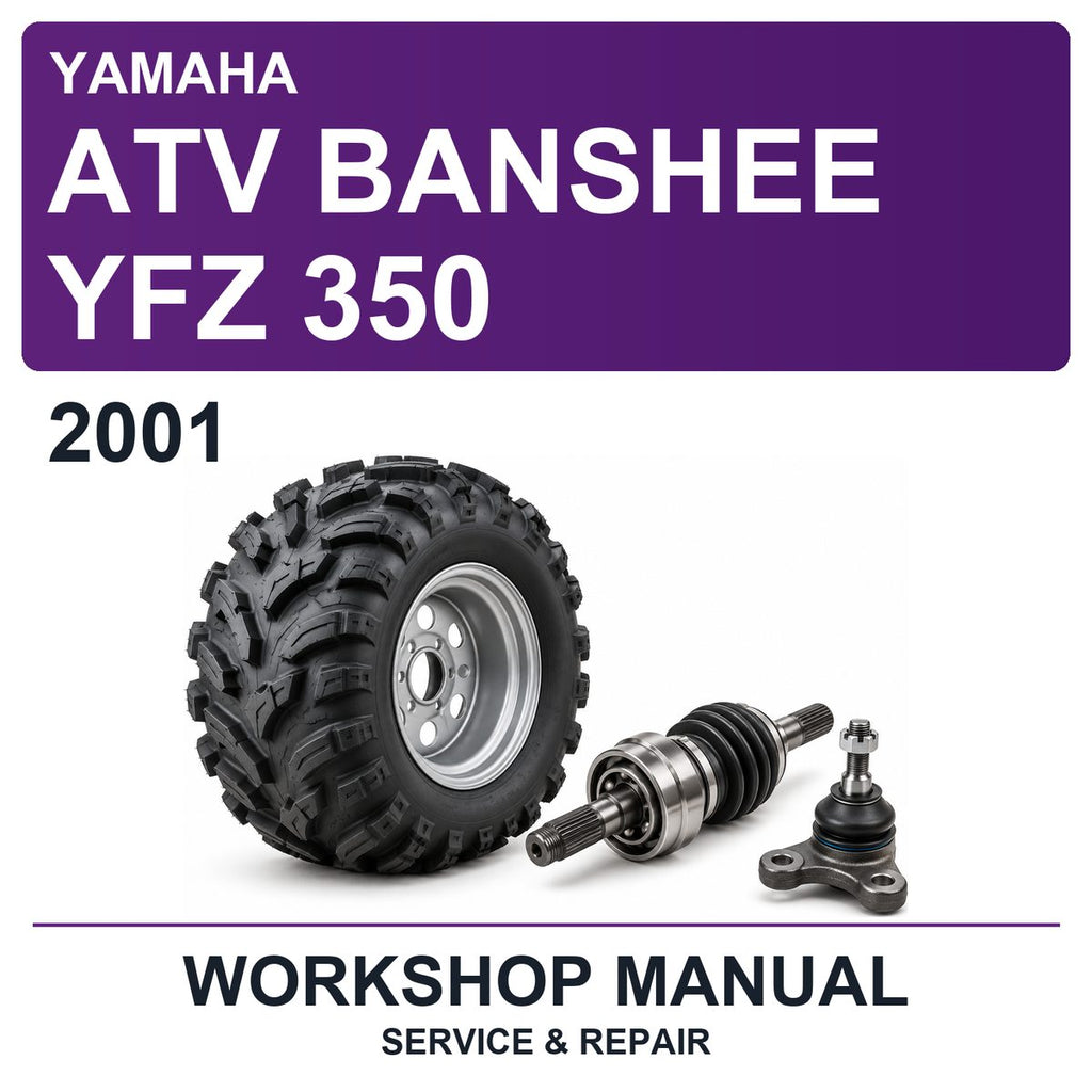 2001 Yamaha ATV Banshee YFZ 350 Workshop Service & Repair Manual