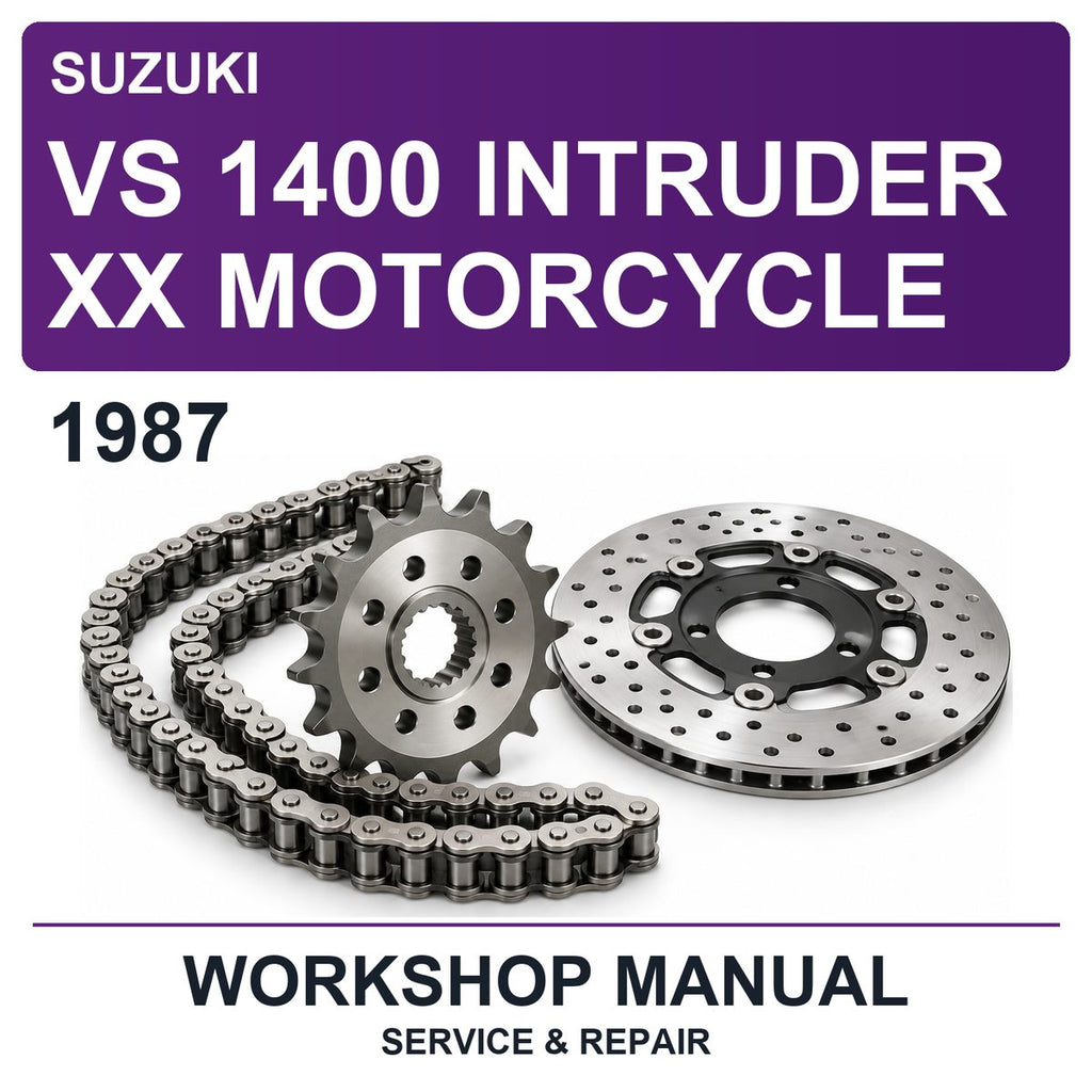 1987 Suzuki VS 1400 Intruder XX Motorcycle Workshop Service & Repair Manual