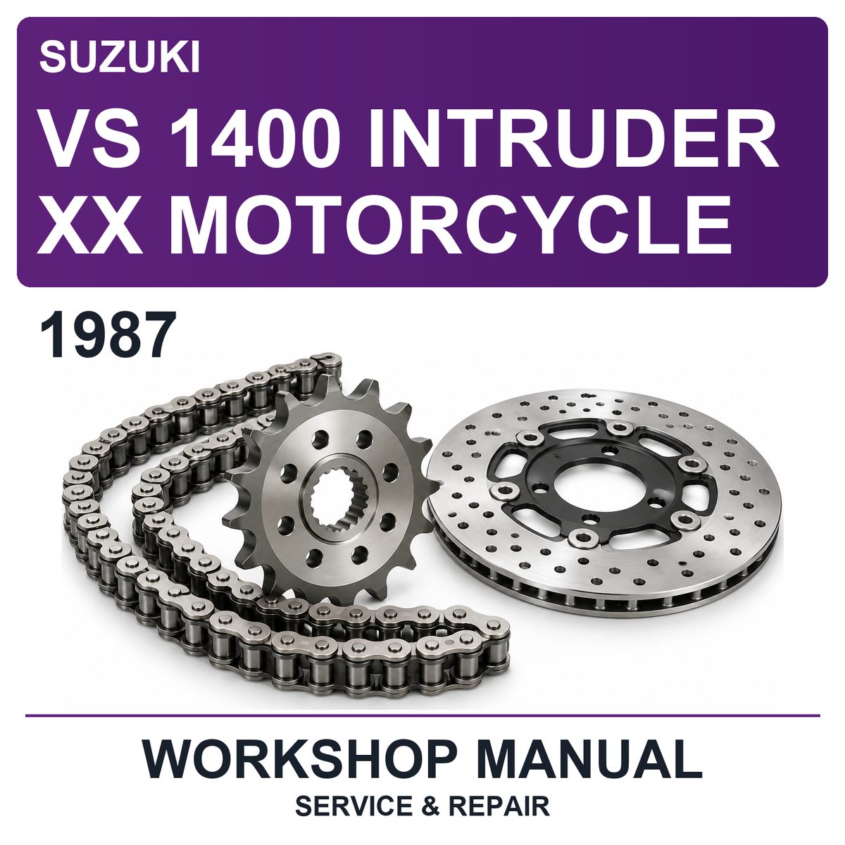 1987 Suzuki VS 1400 Intruder XX Motorcycle Workshop Service & Repair Manual