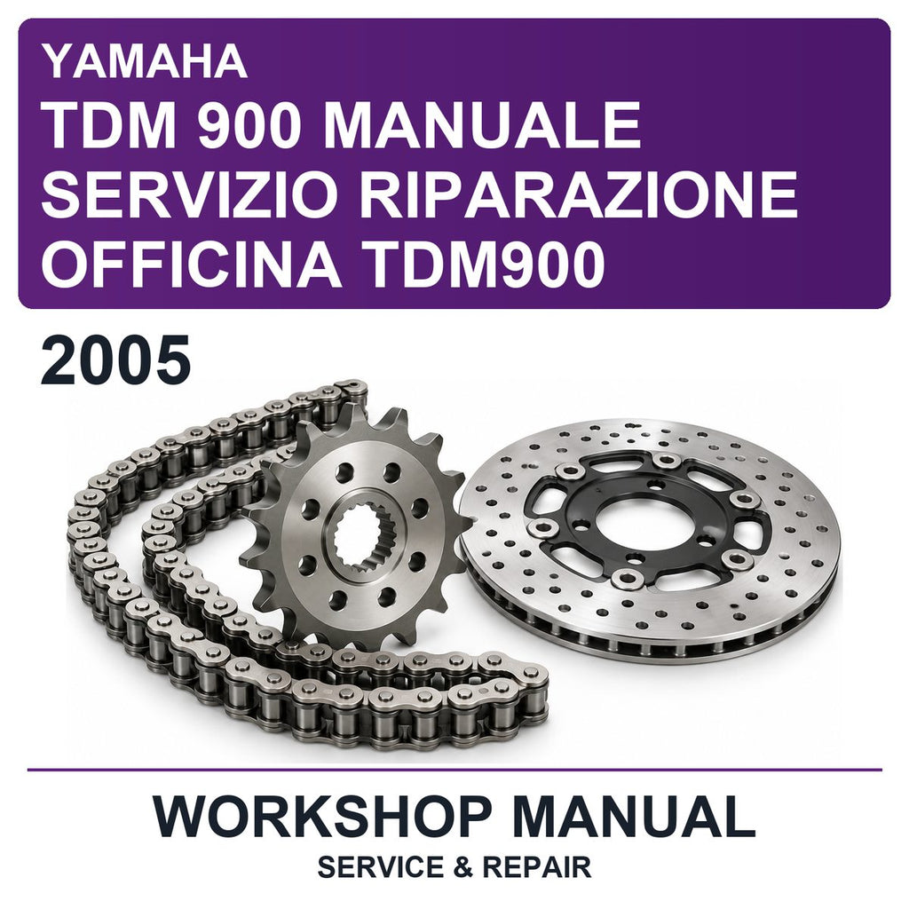 2005 Yamaha TDM 900 Manuale Servizio Riparazione Officina TDM900 Workshop Service & Repair Manual