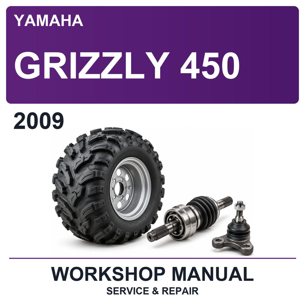 2009 Yamaha Grizzly 450 Workshop Service & Repair Manual
