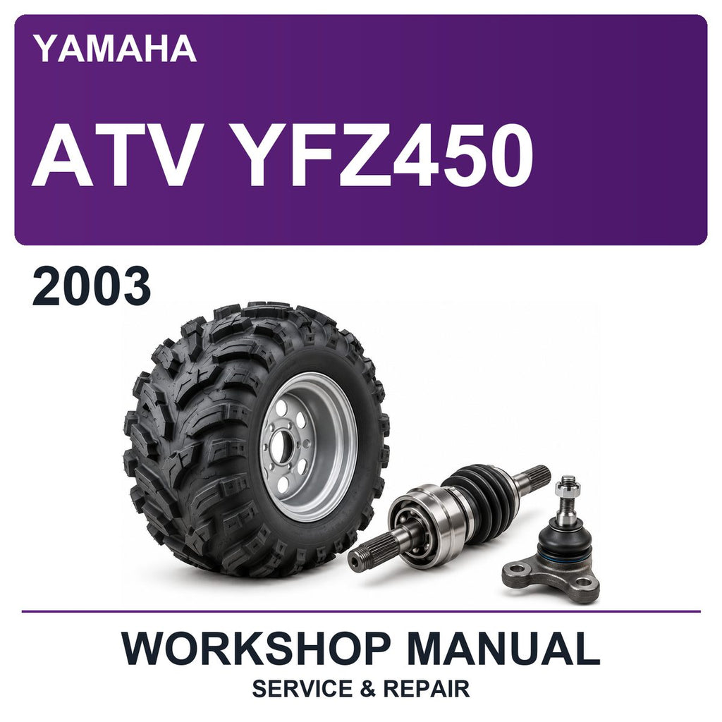 2003 Yamaha Atv YFZ450 Workshop Service & Repair Manual