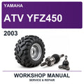 2003 Yamaha Atv YFZ450 Workshop Service & Repair Manual