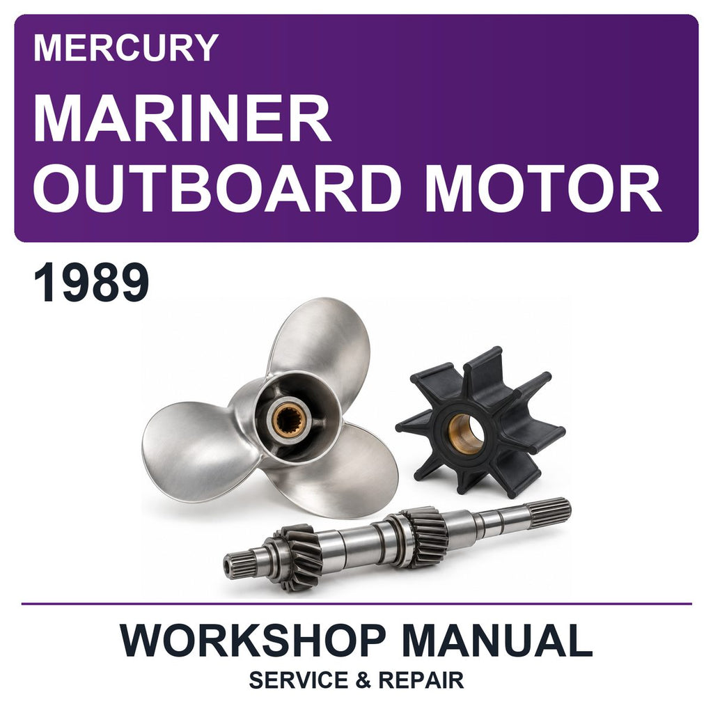 1989 Mercury Mariner Outboard Motor Workshop Service & Repair Manual