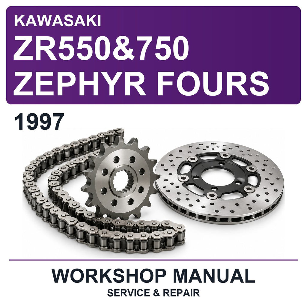 1997 Kawasaki ZR550&750 Zephyr Fours Workshop Service & Repair Manual