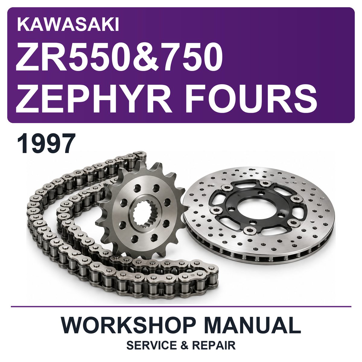 1997 Kawasaki ZR550&750 Zephyr Fours Workshop Service & Repair Manual