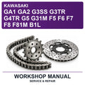 Kawasaki GA1 GA2 G3SS G3TR G4TR G5 G31M F5 F6 F7 F8 F81M B1L Workshop Service & Repair Manual