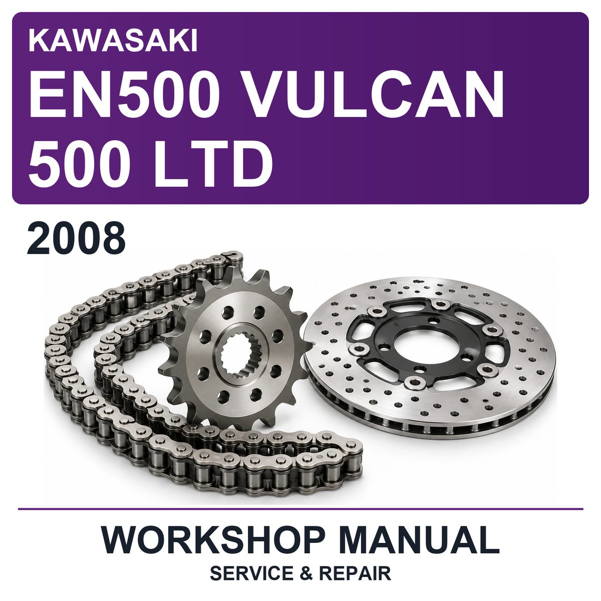 2008 Kawasaki EN500 Vulcan 500 LTD Workshop Service & Repair Manual