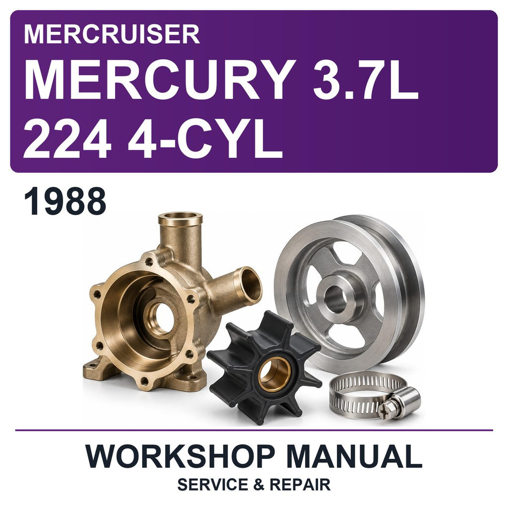 1988 Mercury Mercruiser 3.7L 224 4-CYL Workshop Service & Repair Manual