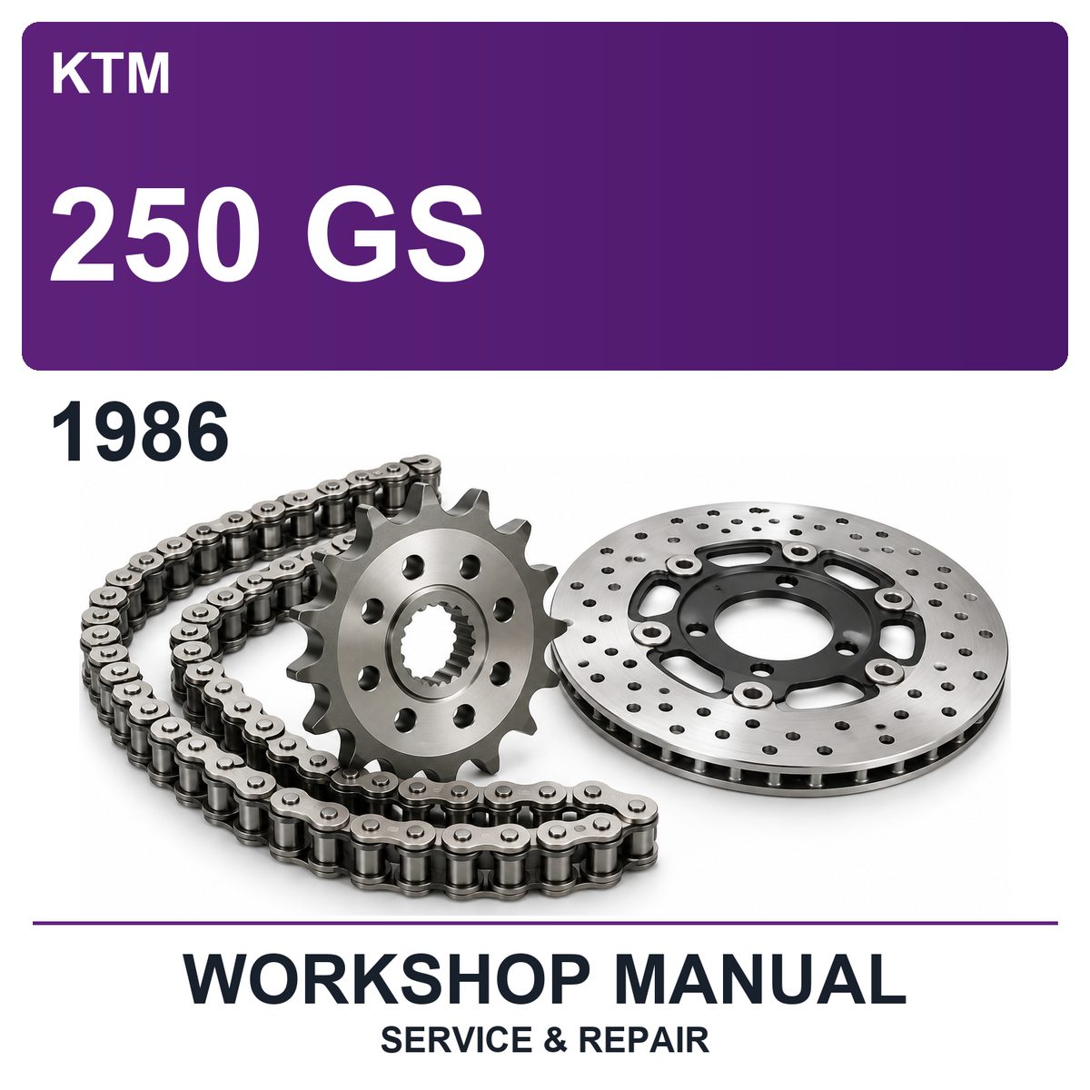 1986 KTM 250 GS Workshop Service & Repair Manual