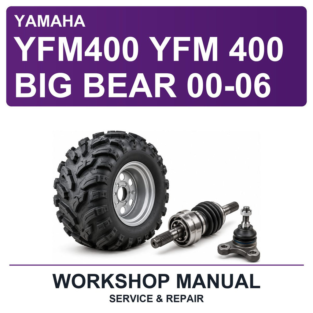 Yamaha YFM400 YFM 400 Big Bear 00-06 Workshop Service & Repair Manual