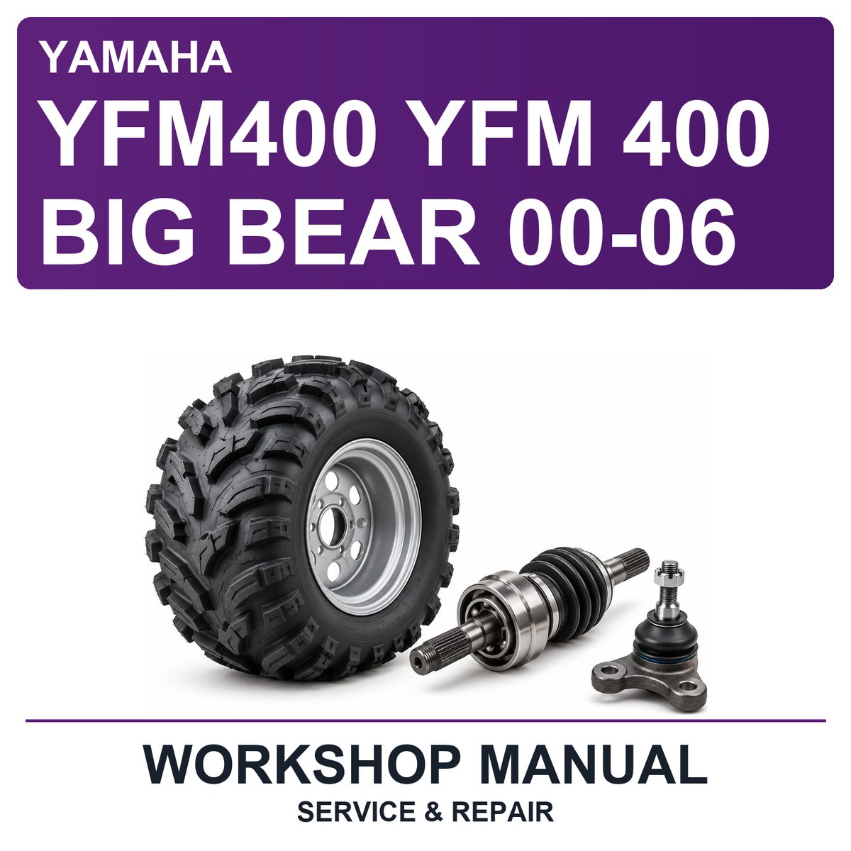 Yamaha YFM400 YFM 400 Big Bear 00-06 Workshop Service & Repair Manual