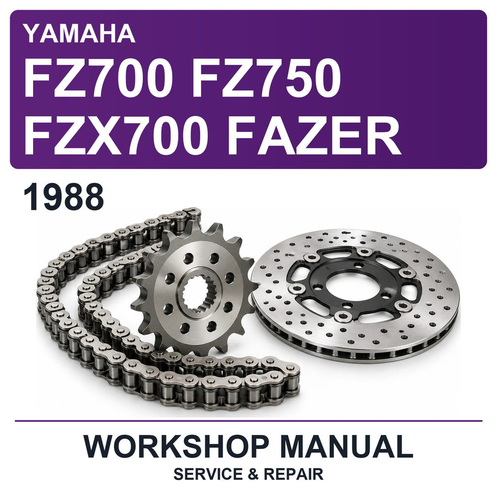 1988 Yamaha FZ700 FZ750 FZX700 Fazer Workshop Service & Repair Manual