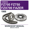 1988 Yamaha FZ700 FZ750 FZX700 Fazer Workshop Service & Repair Manual