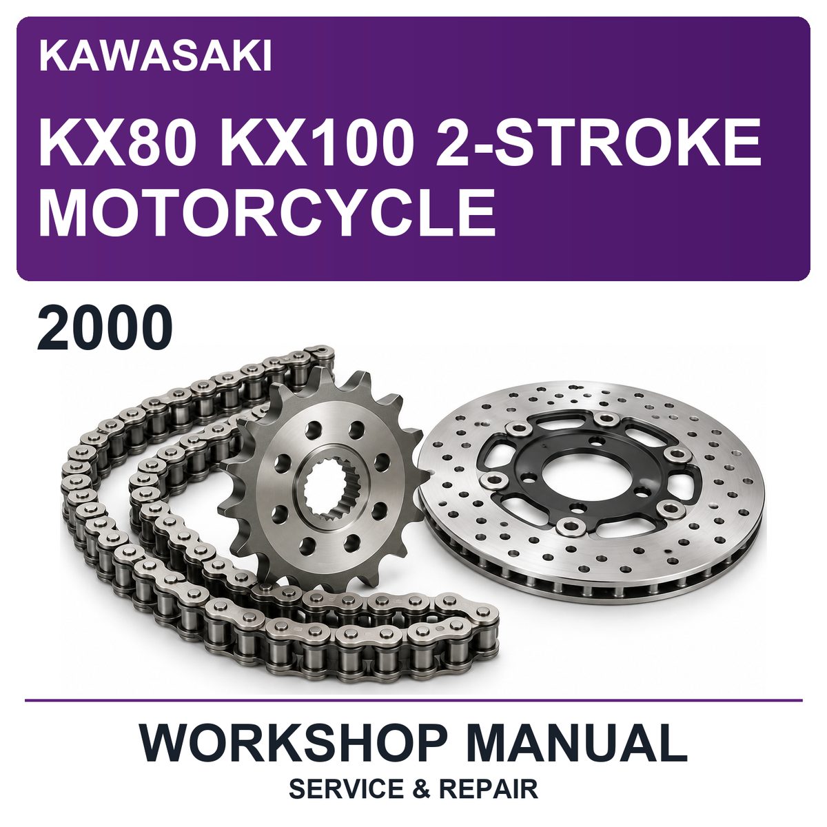 2000 Kawasaki KX80 KX100 2-Stroke Motorcycle Workshop Service & Repair Manual