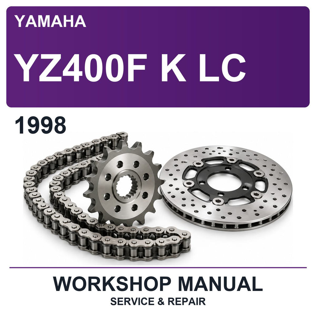 1998 Yamaha YZ400F K LC Workshop Service & Repair Manual