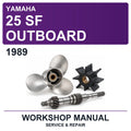 1989 Yamaha 25 SF Outboard Workshop Service & Repair Manual