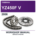 2006 Yamaha YZ450F V Workshop Service & Repair Manual