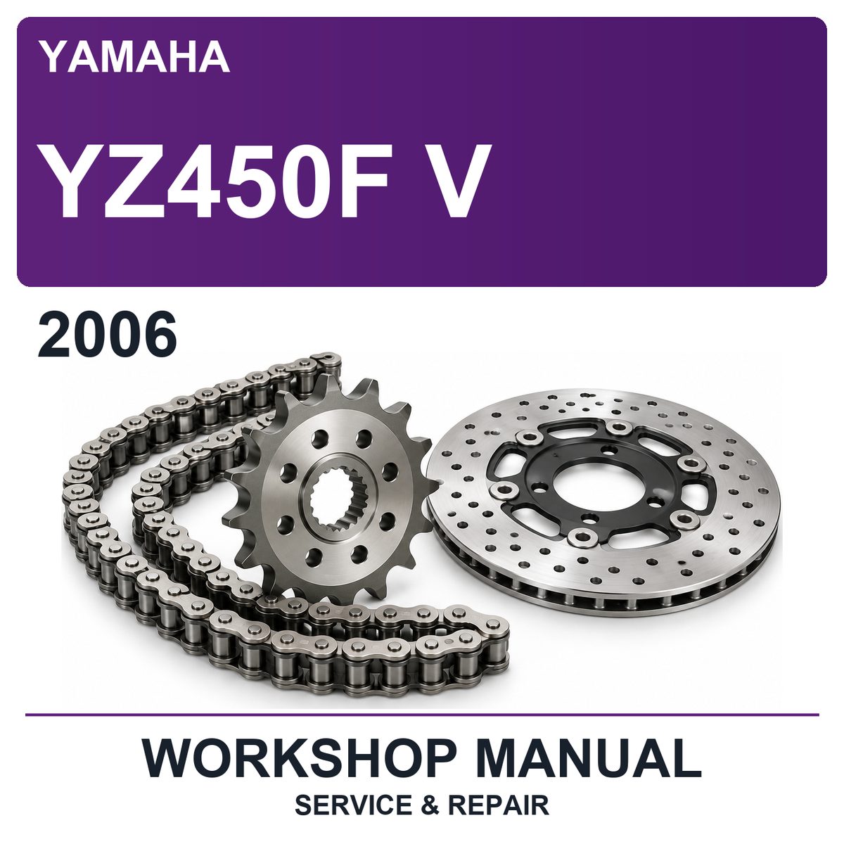2006 Yamaha YZ450F V Workshop Service & Repair Manual