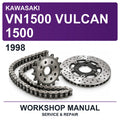 1998 Kawasaki VN1500 Vulcan 1500 Workshop Service & Repair Manual
