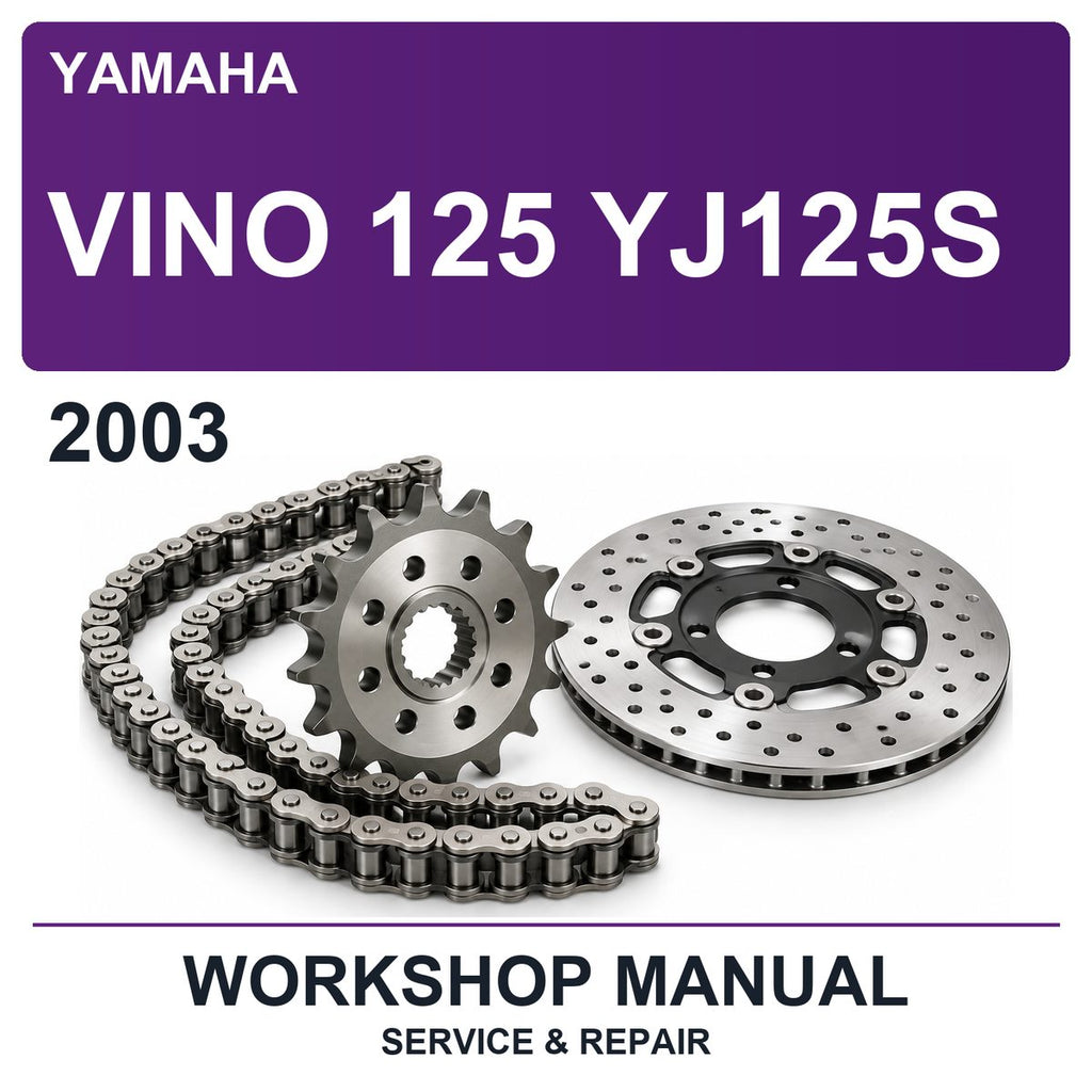 2003 Yamaha Vino 125 YJ125S Workshop Service & Repair Manual