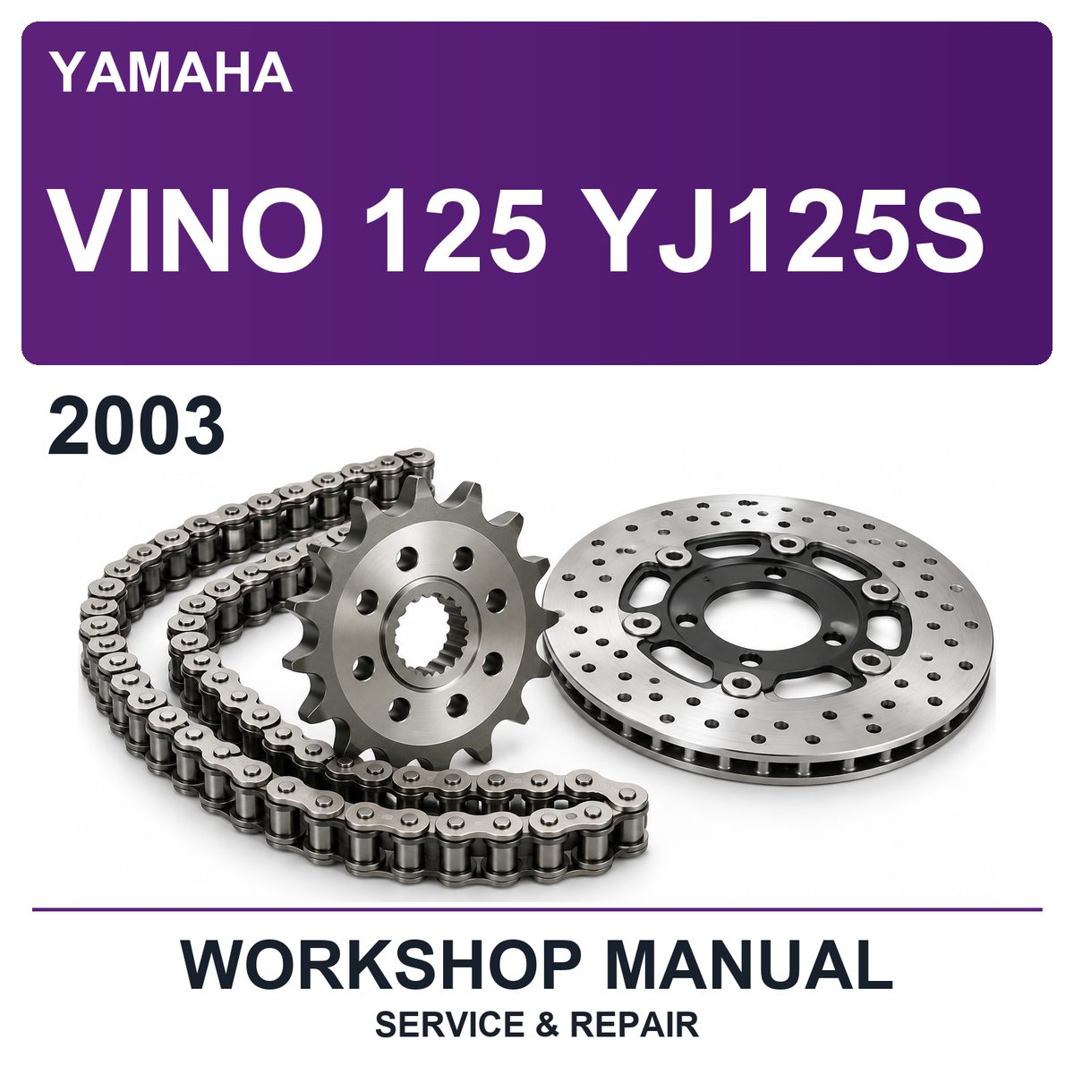 2003 Yamaha Vino 125 YJ125S Workshop Service & Repair Manual