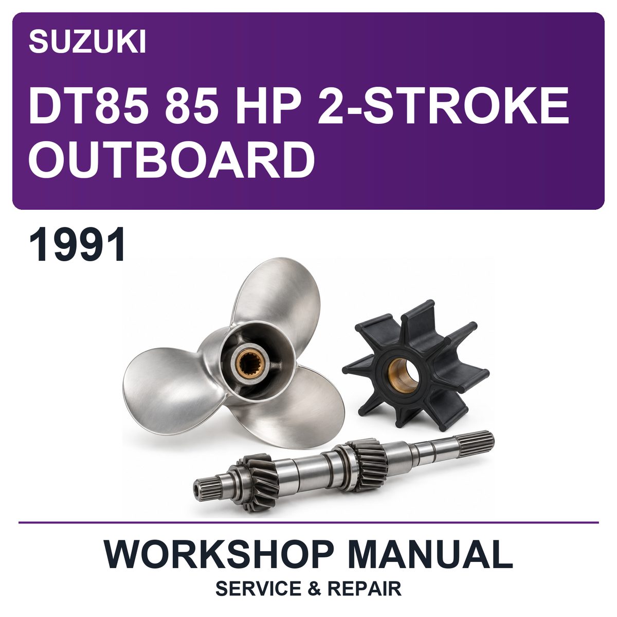 1991 Suzuki DT85 85 HP 2-Stroke Outboard Workshop Service & Repair Manual