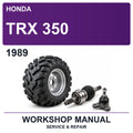 1989 Honda TRX 350 Workshop Service & Repair Manual