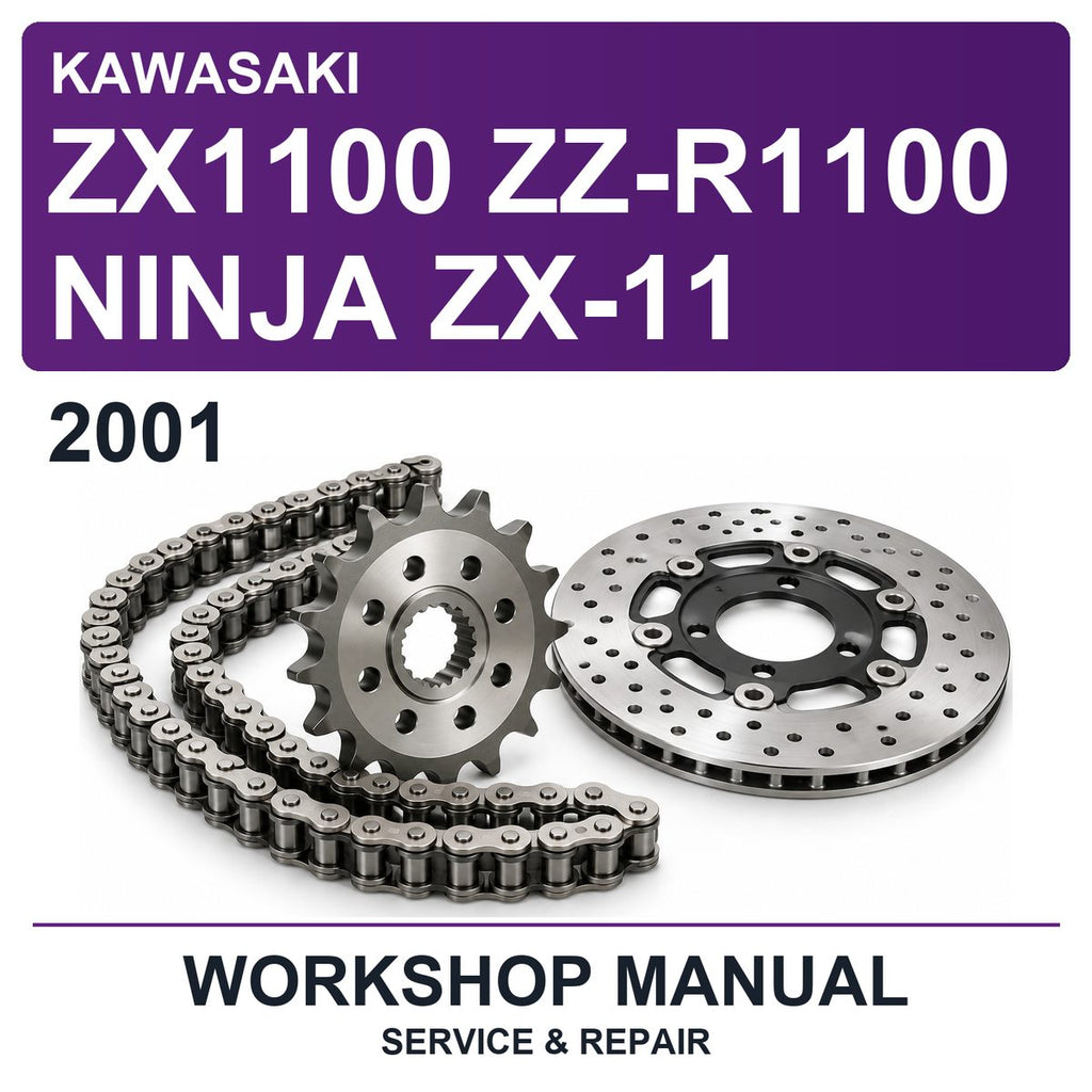 2001 Kawasaki ZX1100 ZZ-R1100 Ninja ZX-11 Workshop Service & Repair Manual