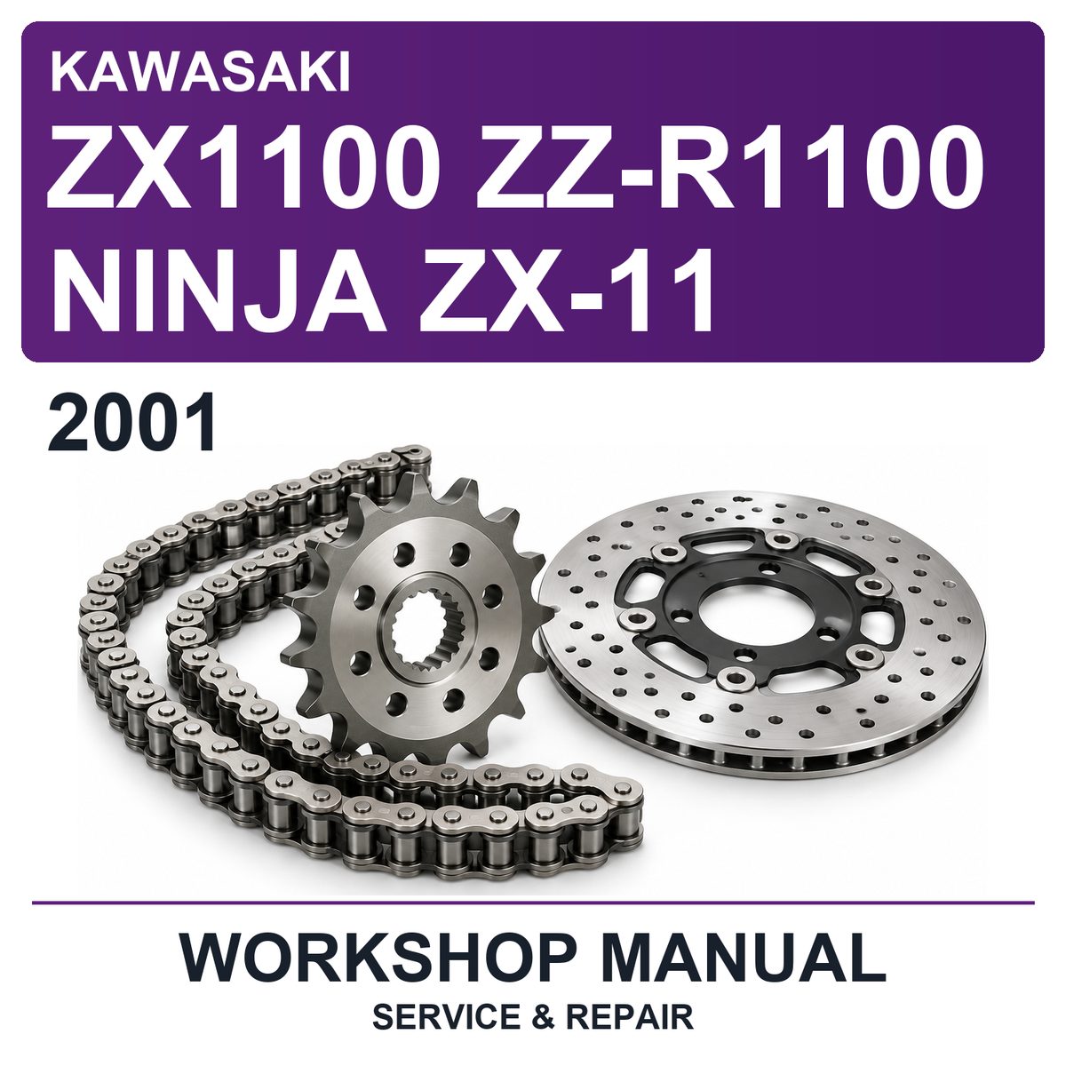 2001 Kawasaki ZX1100 ZZ-R1100 Ninja ZX-11 Workshop Service & Repair Manual