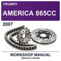 2007 Triumph America 865CC Workshop Service & Repair Manual
