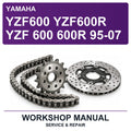 Yamaha YZF600 YZF600R YZF 600 600R 95-07 Workshop Service & Repair Manual