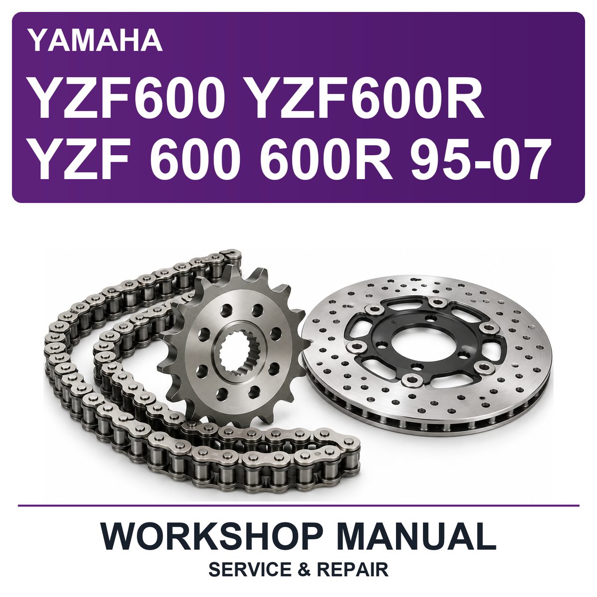 Yamaha YZF600 YZF600R YZF 600 600R 95-07 Workshop Service & Repair Manual