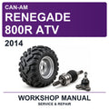 2014 Can-Am Renegade 800R ATV Workshop Service & Repair Manual