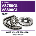 2002 Suzuki VS750GL VS800GL Workshop Service & Repair Manual