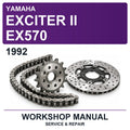 1992 Yamaha Exciter II EX570 Workshop Service & Repair Manual